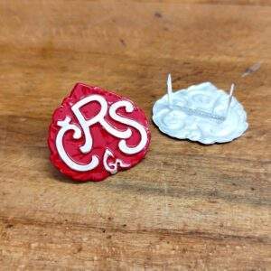 ČS Četnický odznak na kolkovanou čepici 1918 - červený