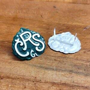 ČS Armádní odznak na kolkovanou čepici 1918 - zelený